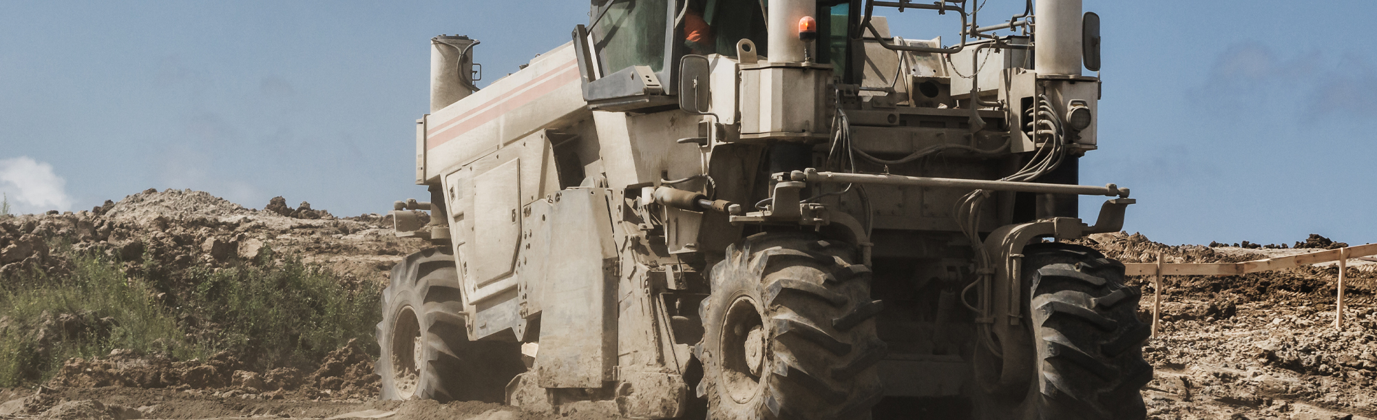 CONSTRUCTION MACHINERY - Soil Stabilizer on the construction site